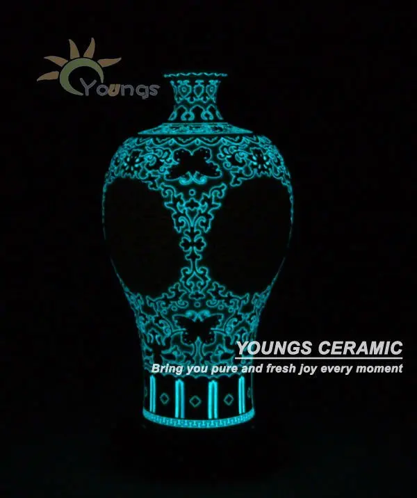 

Special Jingdezhen Handmade Ceramic LUMINOUS Hollow Out Pronus Vase