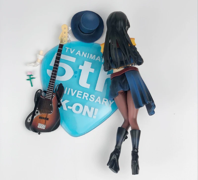 5th Юбилей Azusa Nakano K-ON аниме Рисунок akiyama Mio рицу тайнака ПВХ 1/8 девочка играть музыкальная модель игрушки полностью из коллекций