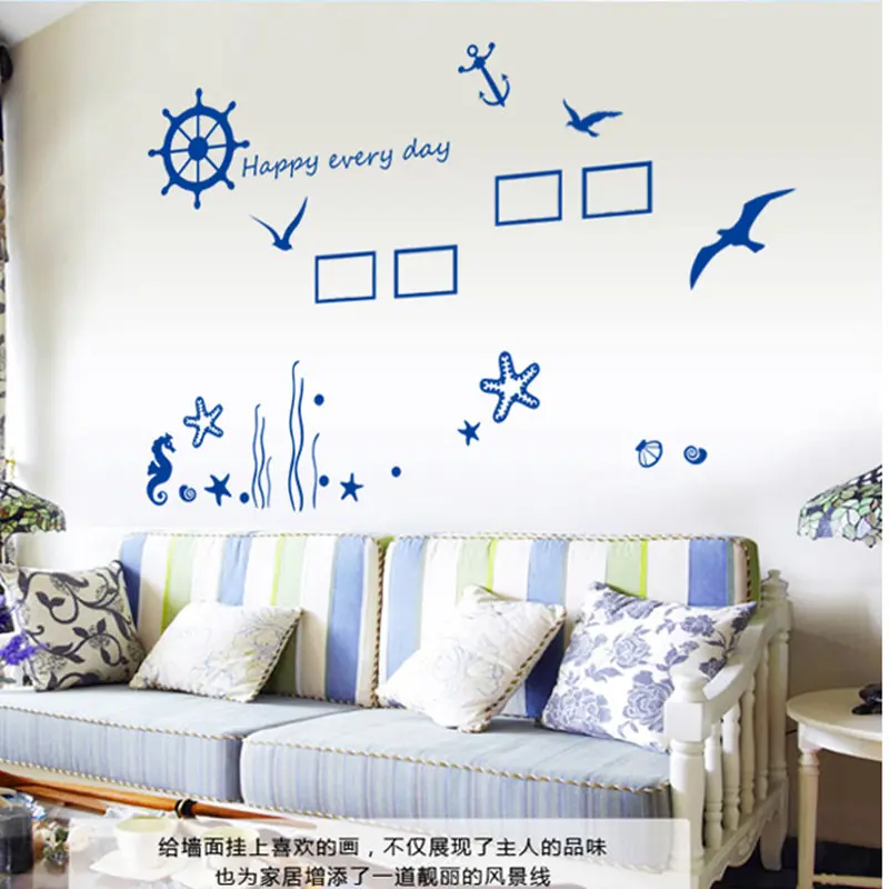 Настенная Наклейка в средиземноморском стиле 100*135 см|wall decals|wall stickerhome decor |