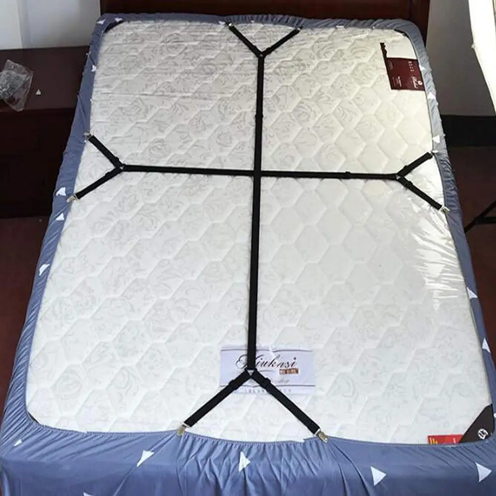 

Sheet Straps Bed Sheet Holder Straps Fitted Sheet Straps Suspenders Adjustable Crisscross Band Grippers Adjustable Mattress Pad