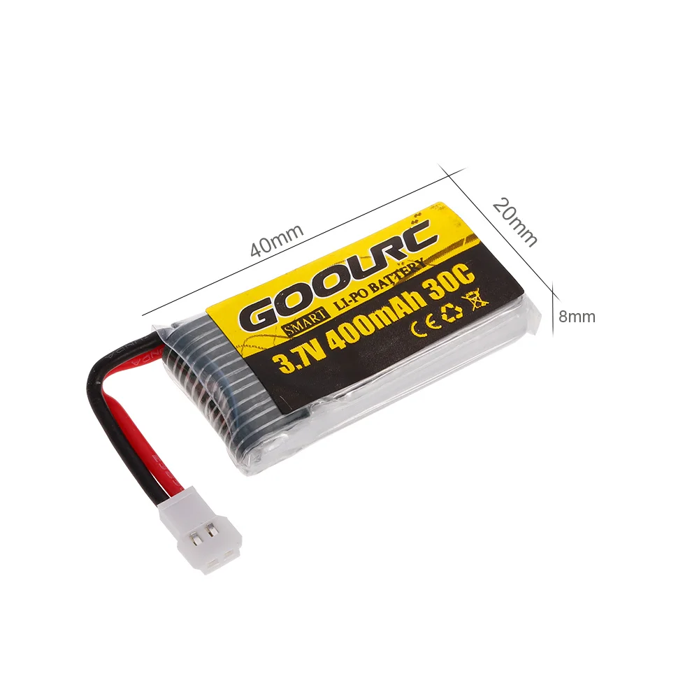 GoolRC 4 шт. 3 7 в 400 мАч 30C Li po батарея с 1 U4 Смарт зарядное устройство для T6 JJRC H31 RC Дрон