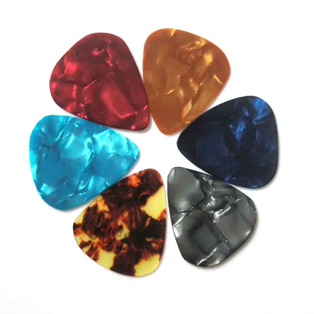 50 и 100 шт. Новые акустические медиаторы s Plectrum Celluloid аксессуары для электрической гитары 0 46 мм 71 81 96 мм|Детали