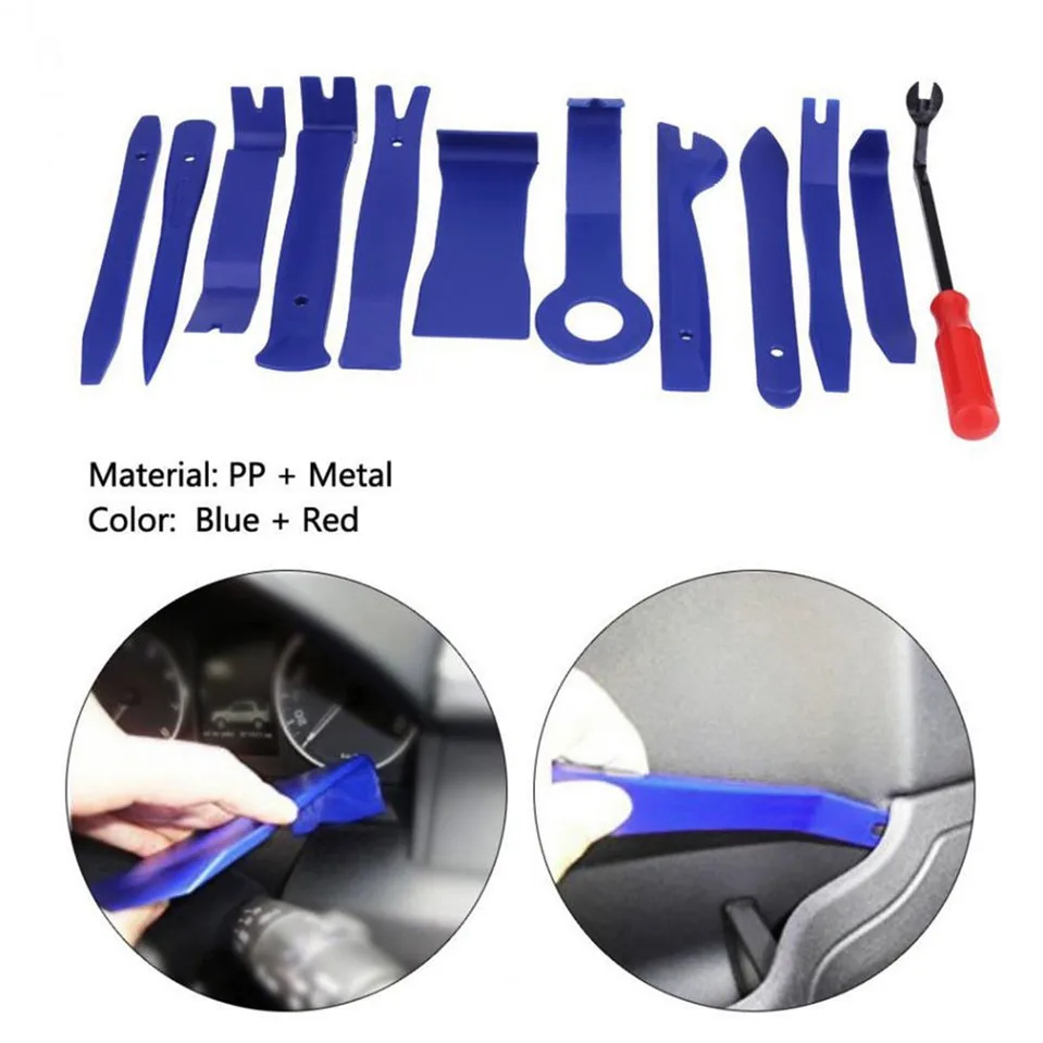 12 шт./компл. Портативный Авто Радио панель двери Клип Панель отделка тире Аудио