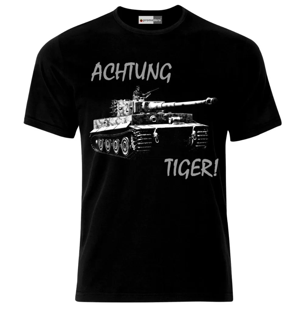 Коллекция 2018 года мужская хлопковая одежда с коротким рукавом футболка Achtung тигр