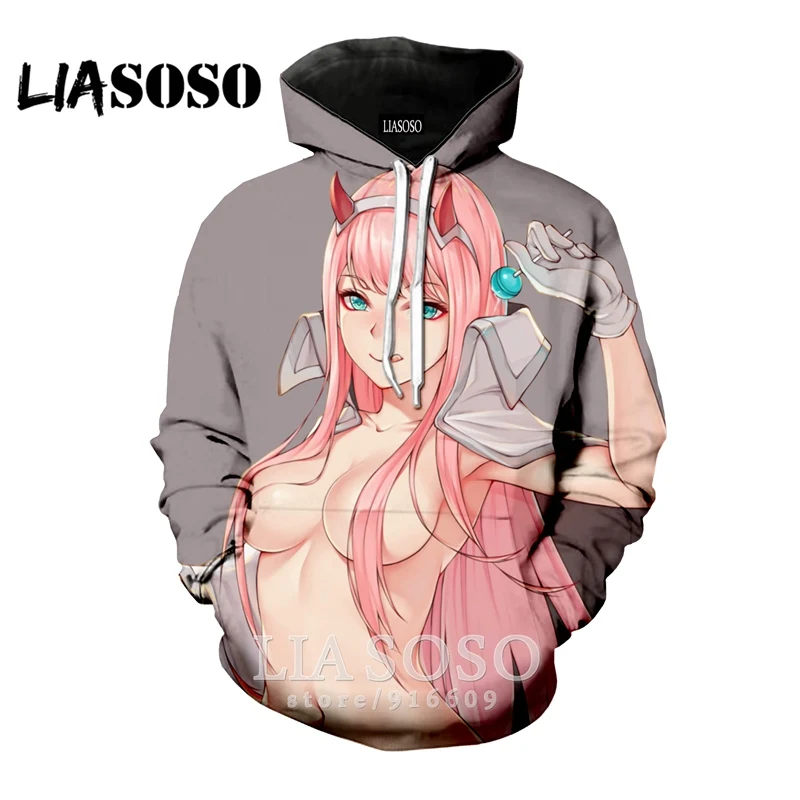 3D принт для женщин мужчин аниме, Мужская Harajuku Толстовка DARLING в FRANXX Zero два толстовки уличная Модная рубашка E779