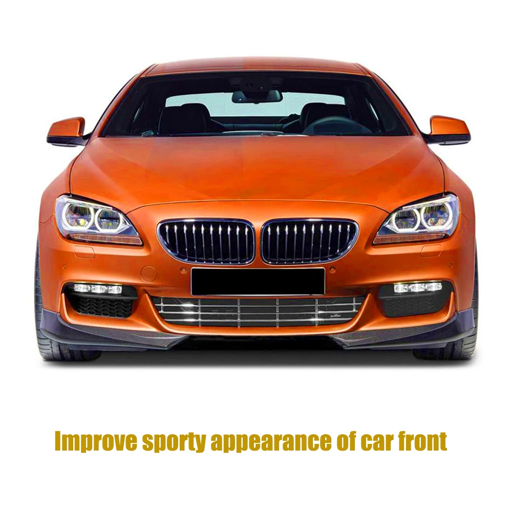 Углеродное волокно M6 передний бампер диффузор сплиттер для BMW F06 F12 F13 M Sport 640i 650i