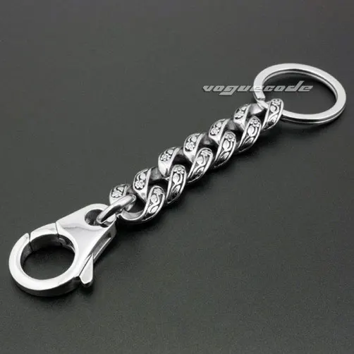 Рокер Мода талии кулон Твердые 316L нержавеющая сталь крутой мужской Байкер цветок