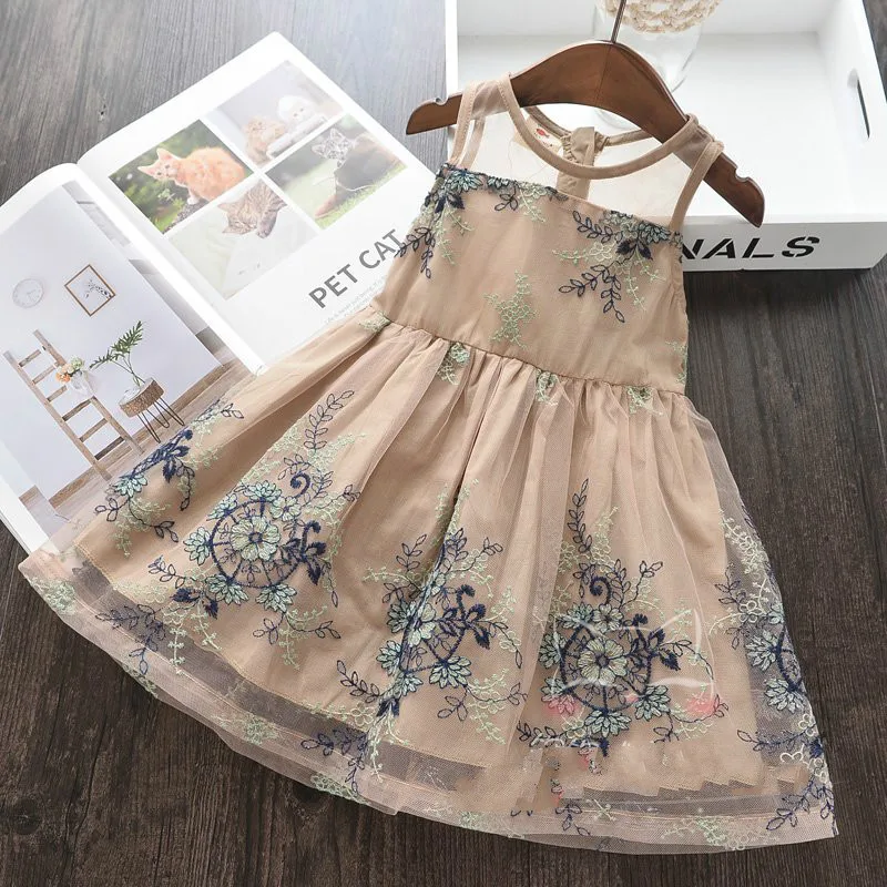 Кружевное платье для девочек весна-лето 2019 Новое принцессы малышей | Детская