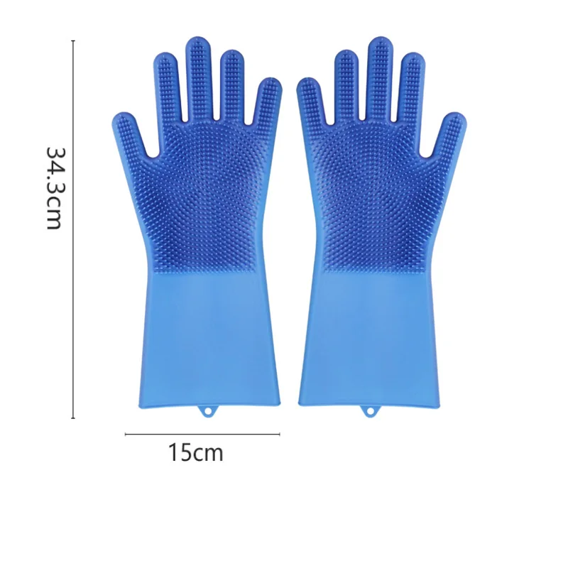 

Food Grade Silicone Dishwashing Gloves For Dish Washing Gardening Cleaning