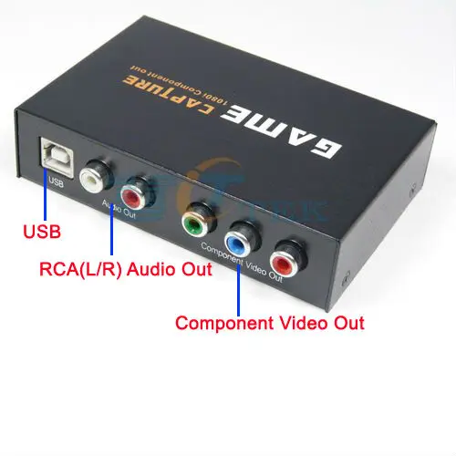 Usb видео захват высокой четкости HDTV YPbPr компонент игры рекордер 1080i|tv|tv video switchvideo
