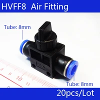 high quality hvff8 20pcs pneumatic flow control valvehose to hose connector8mm tube 8mm tubeall size available
