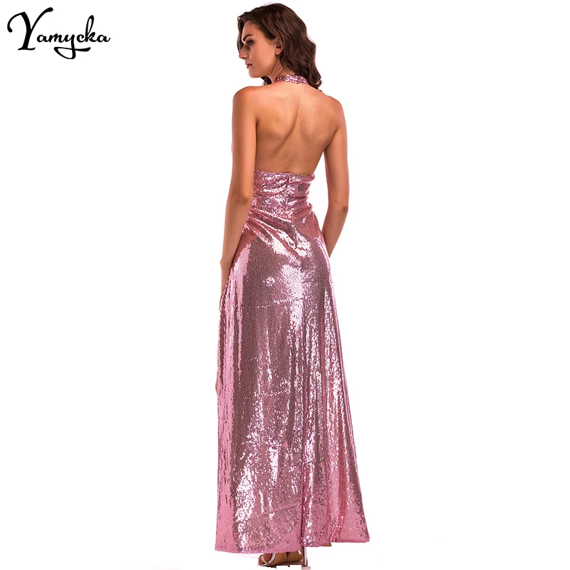 Роскошное женское сексуальное Клубное платье макси с открытыми плечами красное