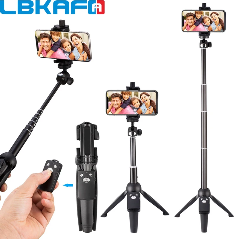 LBKAFA штатив монопод стойка Беспроводная селфи палка Bluetooth пульт дистанционного