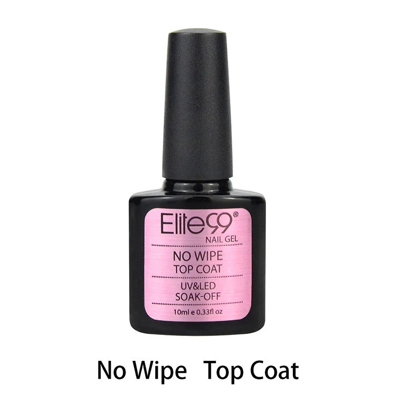 No Wipe Top Coat Elite99 10 мл сухой на воздухе Праймер УФ-гель для ногтей Быстрый воздух сухой праймер Базовое покрытие Нет необходимости Светодиодный УФ-лампа длительного действия ногтей - Цвет: No Wipe Top Coat