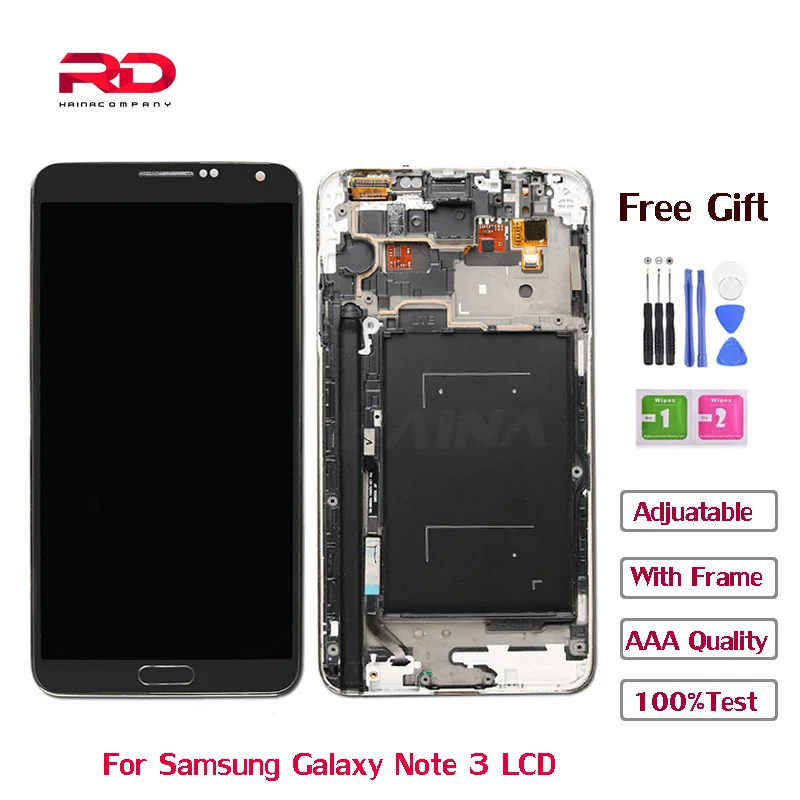 Регулируемый ЖК дисплей N9005 для SAMSUNG Galaxy Note 3 N900 сенсорный экран дигитайзер с