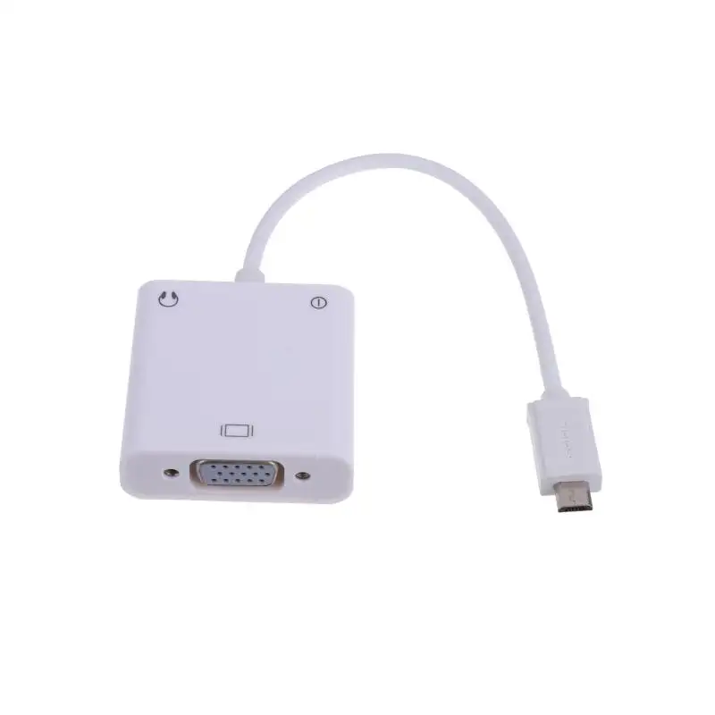 VGA видео адаптер Micro USB в конвертер кабель с 3 5 мм аудио для Samsung HTC LG мобильного