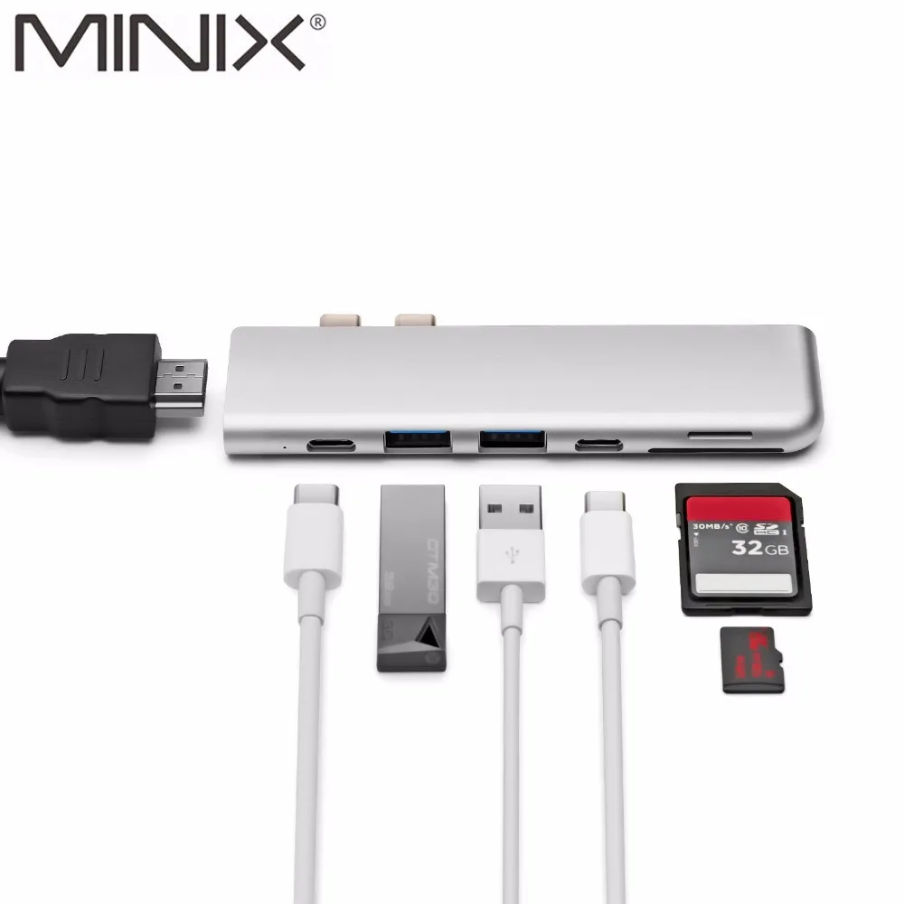 MINIX NEO C D USB зарядка Thunderbolt 3 до 5 к 60 Гц или два 4 многопортовый адаптер HDMI выход для