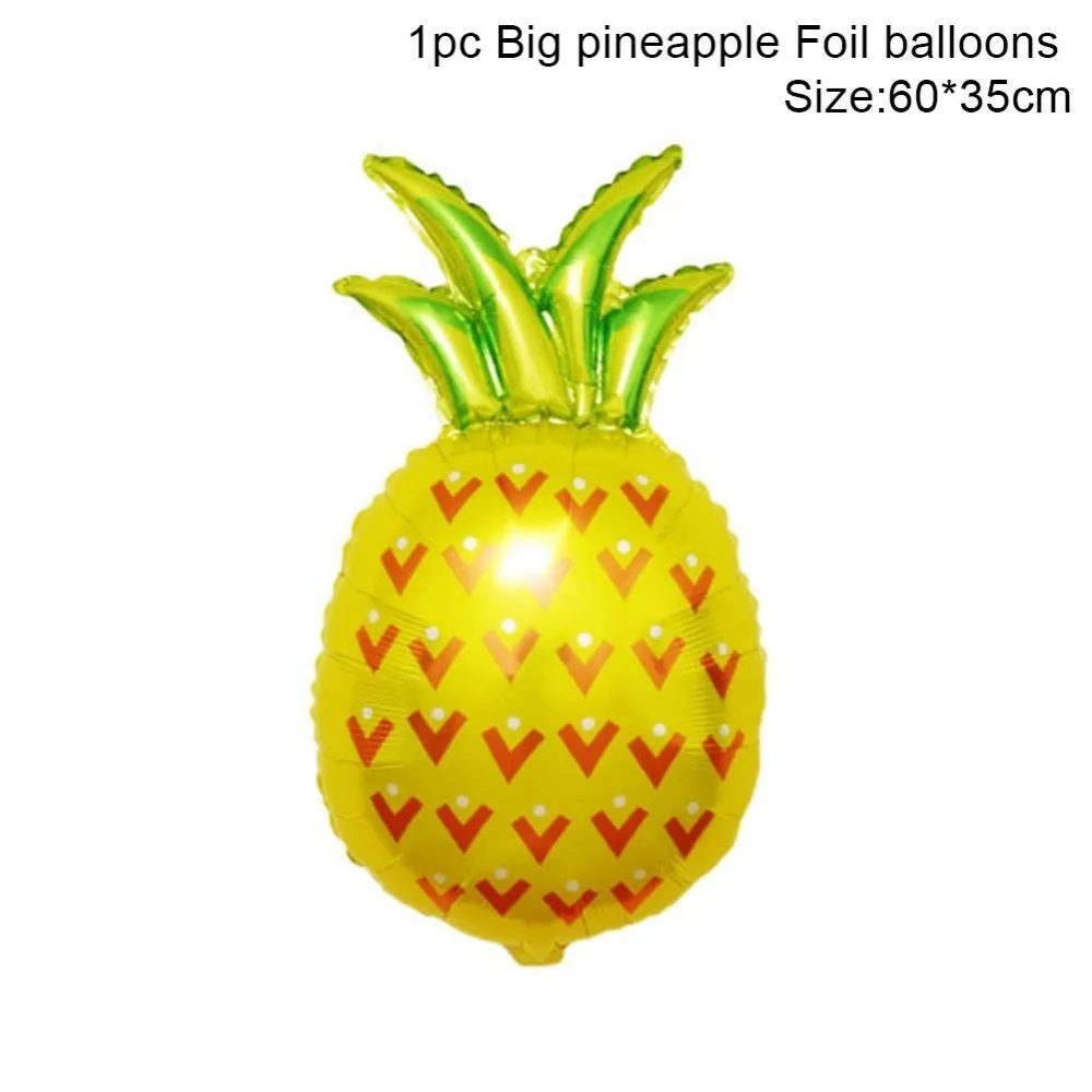 Pineapple 1 Гавайские украшения тропические вечерние ананасовые фрукты вечерние украшения большие фольги Воздушные шары Luau летние товары для дня рождения - Цвет: Pineapple 1
