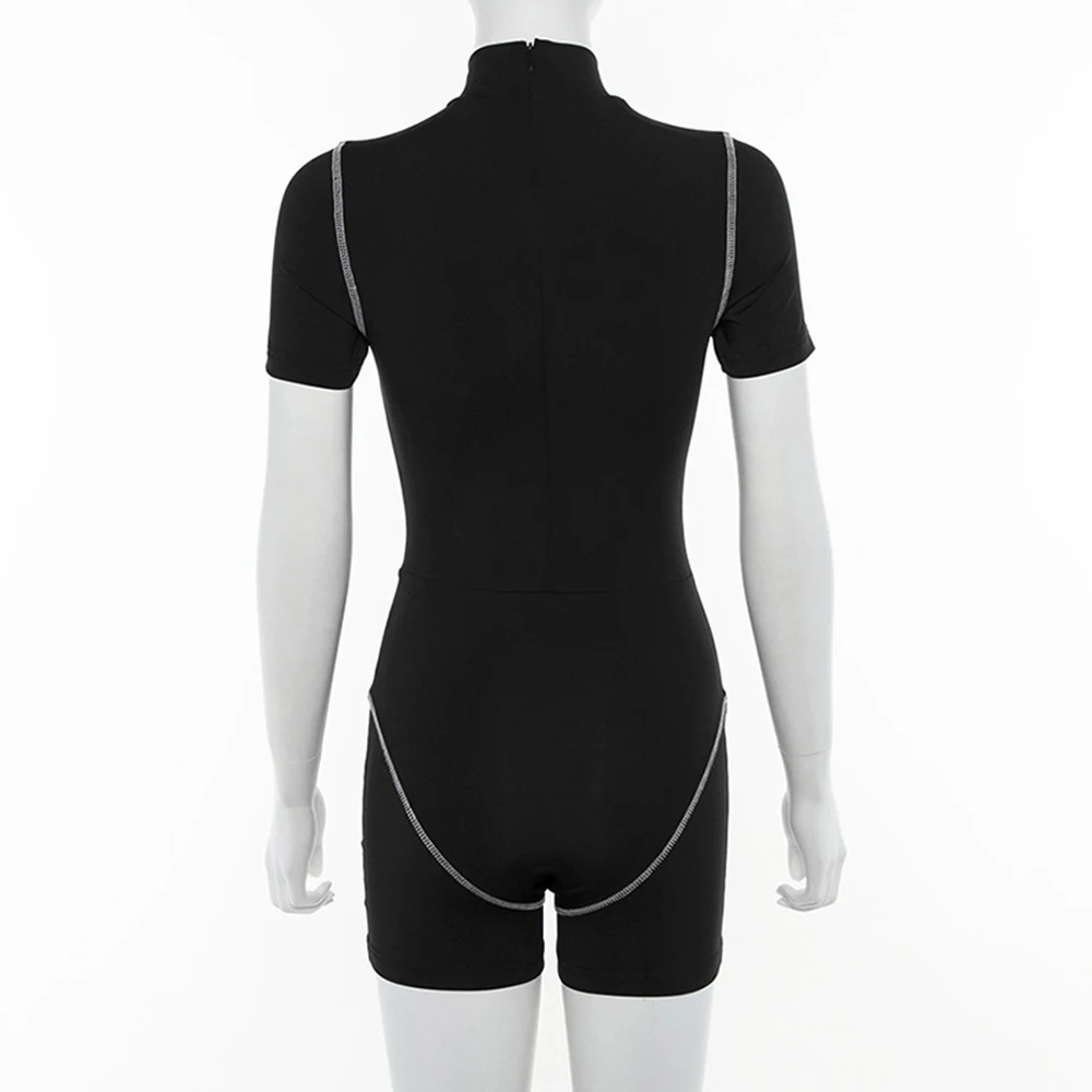 Крутой женский комбинезон с светоотражающими буквами комбинезоны коротким