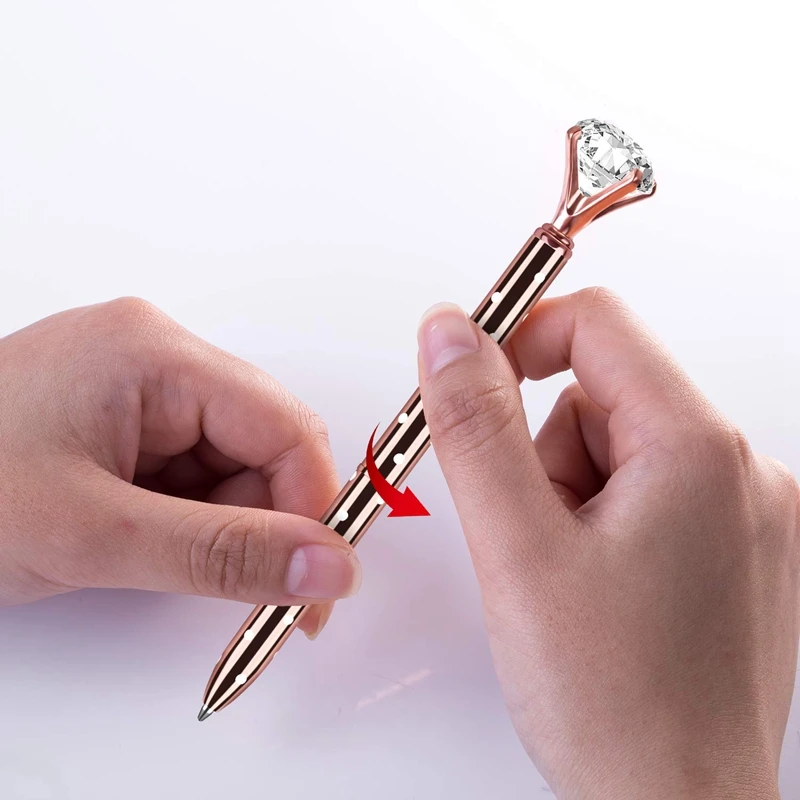 5 шт. большая Хрустальная Алмазная шариковая ручка металлические шариковые