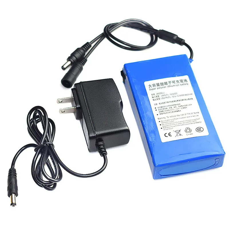 DC 12V 6800-18000mAh Super Rechargeable Li-ion Lithium Battery Pack +US Plug battery pack lithium ion camera TV | Электроника