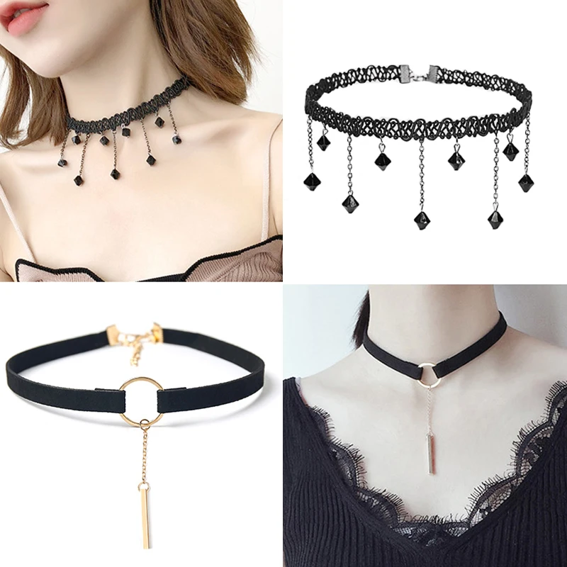 1 комплект новинка модное женское готическое черное многослойное кружевное