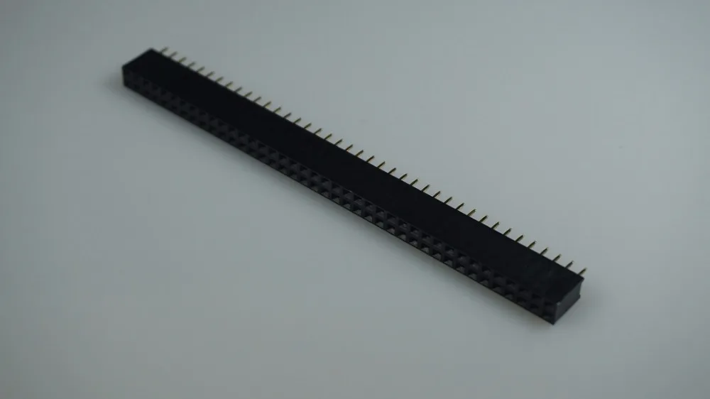 10 шт. шаг 2 54 мм 2x40 Pin Женский двухрядный штыревой разъем типа DIP сквозное отверстие