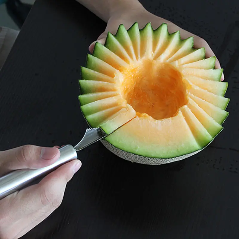 LINSBAYWU 1 шт. двухсторонний многофункциональный нож для резки фруктов из