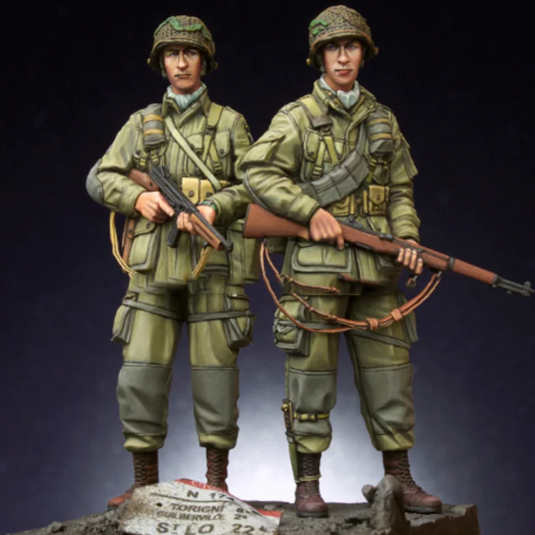Неокрашенная полимерная фигурка США 1/35 парашютные зерна масштаб 101 | Игрушки и
