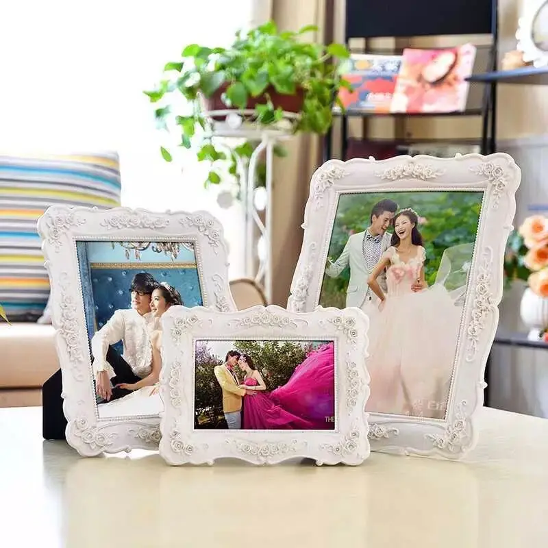 Пасторальная фоторамка из смолы белая креативная Персонализированная Свадебная