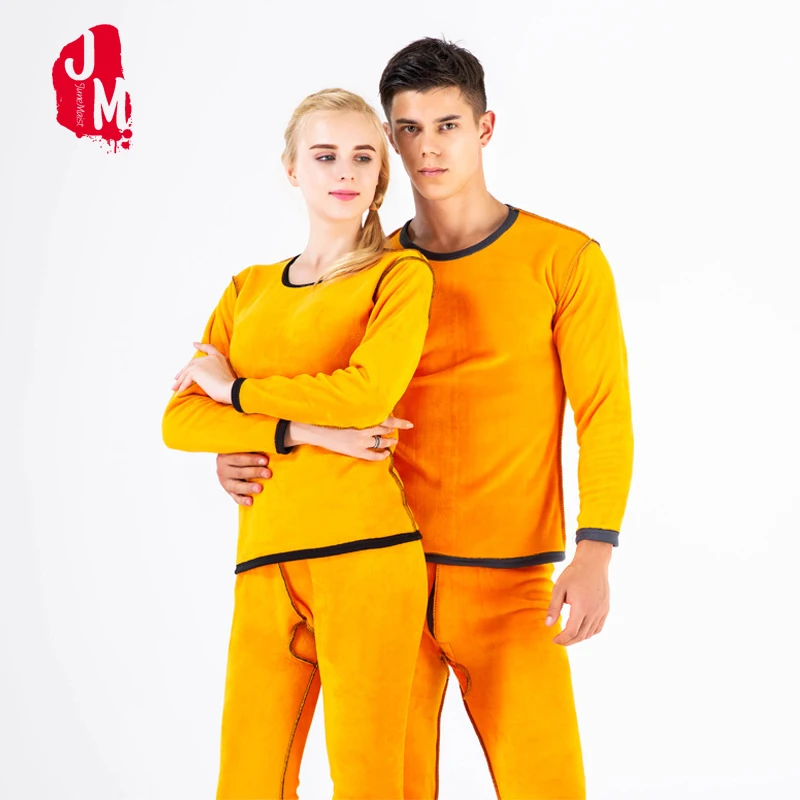 Зимнее вельветовое плотное женское термобелье для мужчин теплая многослойная