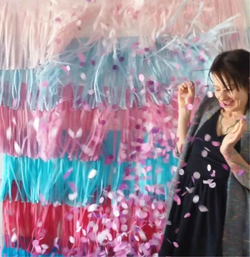 36 inch Black Round Confetti Latex Balloon Boy or Girl Gender Reveal Party Giant balloon with pink blue gold confetti | Дом и сад