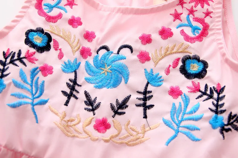 Детская весеннее платье юбка для девочек Привет цветок жилет хлопок кукольная