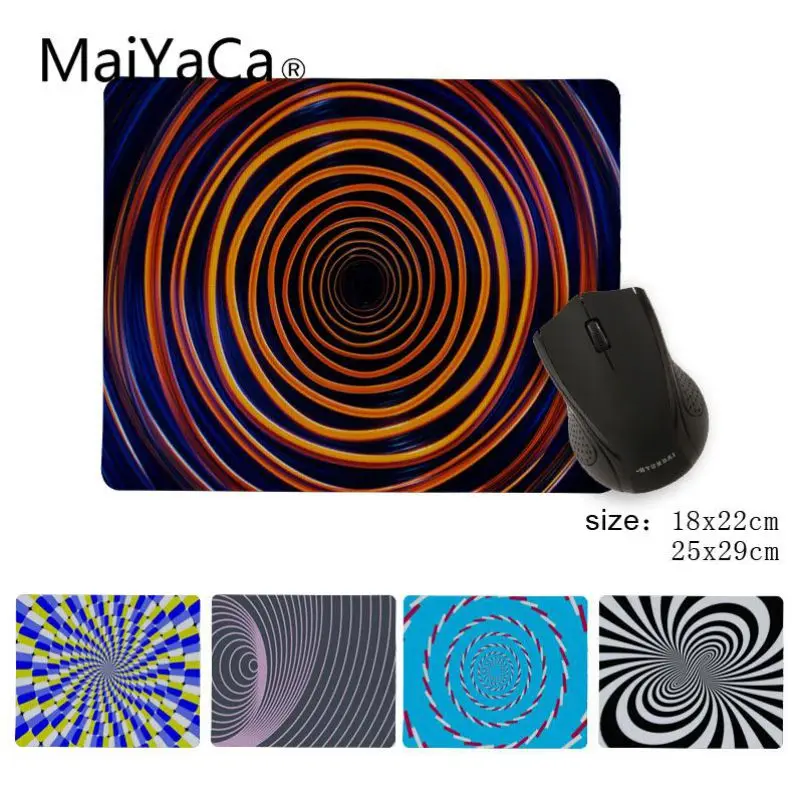 Красивое аниме MaiYaCa спиральные круги анти скольжение прочный силиконовый Computermats