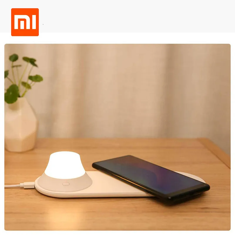 Xiaomi Йи светильник Беспроводной быстро Зарядное устройство с светодиодный ночной