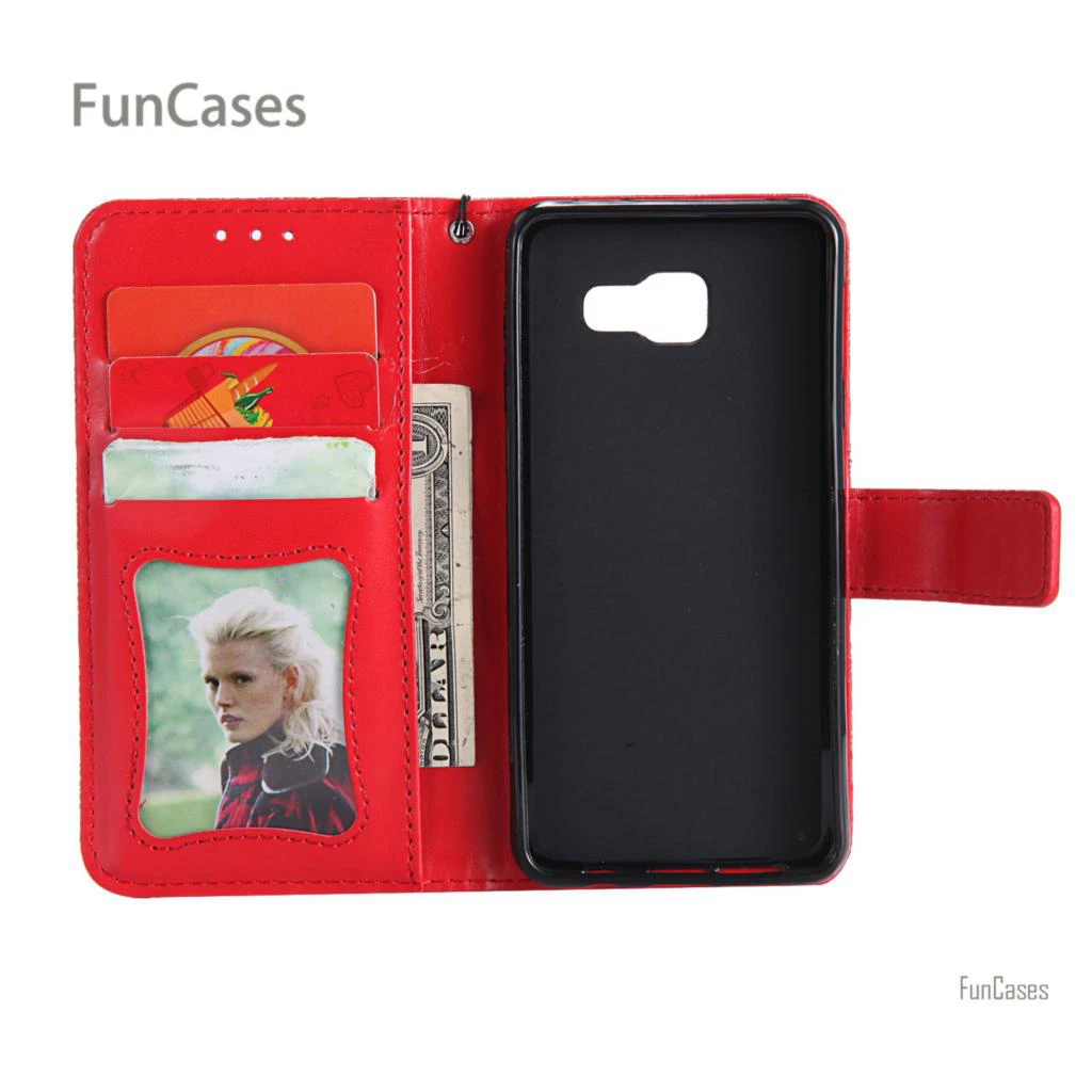 В виде вьющегося стебля с цветами чехол на магнитном замке покрытие samsung A310 из