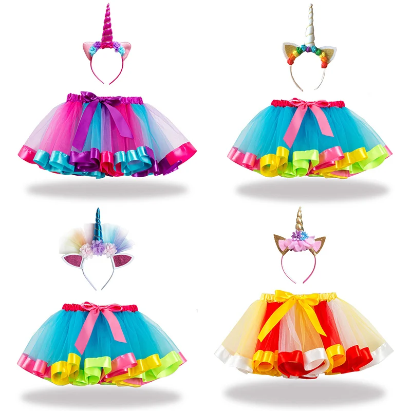 Детская юбка для девочек детская пушистая балетная танцевальная принцессы с