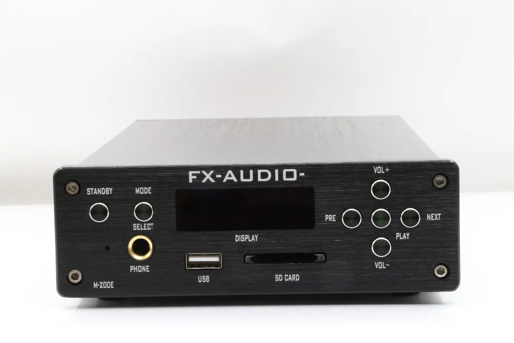 2017 FX-AUDIO M-200E цифровой аудио Bluetooth усилитель для наушников 120 Вт + вход USB/SD/RCA/FLAC 24