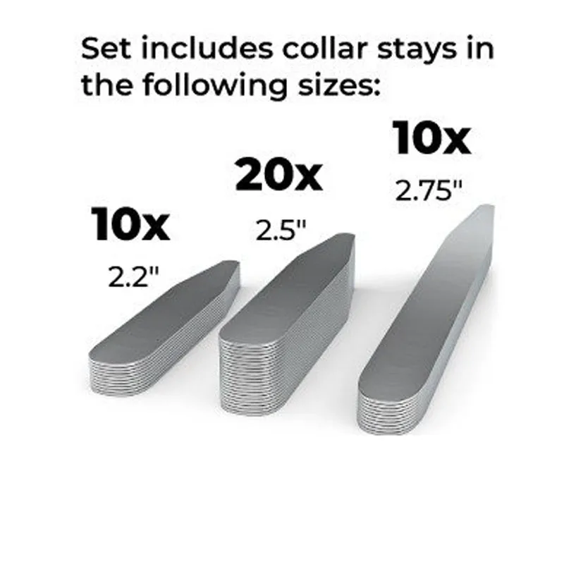 40 шт. воротник из нержавеющей стали остается для мужской рубашки бизнес костные