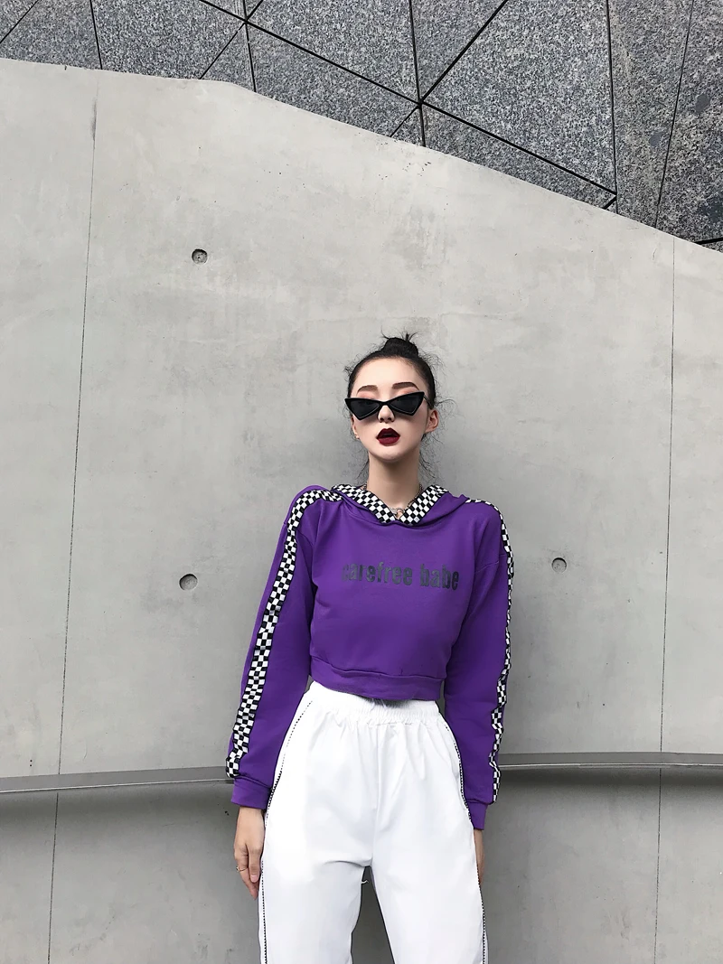 Harajuku Женский комплект из 2 предметов осенняя подиумная Толстовка в стиле хип-хоп