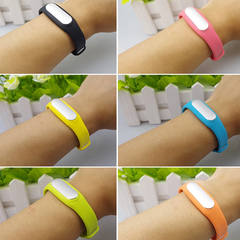 Запасной браслет Mi Band 1S силиконовый ремешок для Miband 12 цветов | Электроника