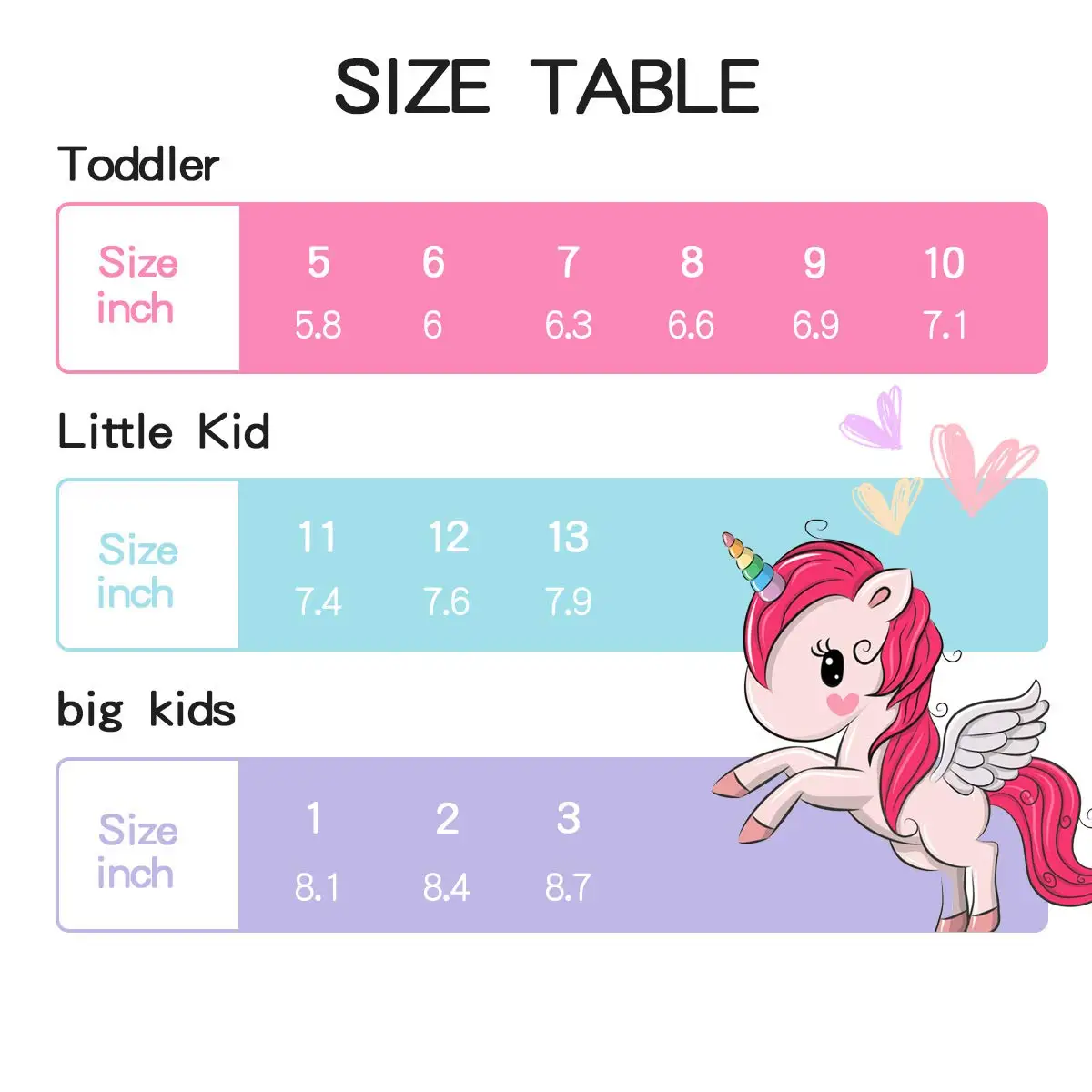 KomForme Kids Rain Boots Girl Pink Heart Unicorn Rubber Boots Waterproof Overshoes Water Shoes Rubber Shoes Kids Boots Girls