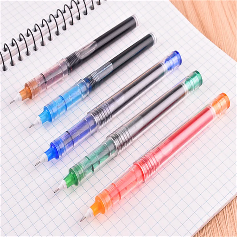 Высококачественная прозрачная цветная гелевая ручка X55 большой емкости тонкая