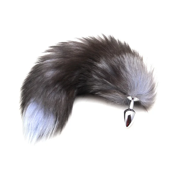 New Big Anal plug fox tail Stainless steel butt cat anal cosplay sex toys metal dog | Красота и здоровье