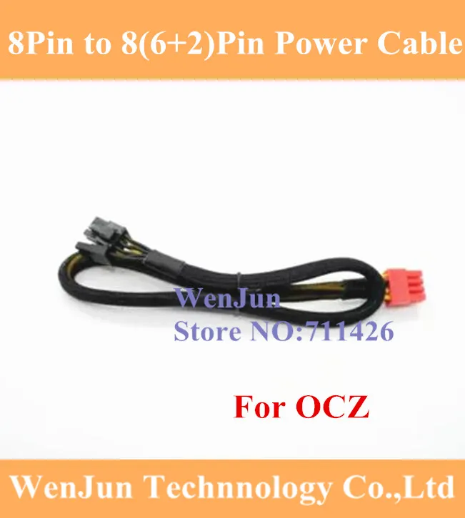 Новая модульная видеокарта 18AWG PCI-E, кабель питания с 8 контактами до 8(6 + 2) контактов для серии OCZ, 8 контактов и 8 контактов, втулки для домашних животных, 50 см