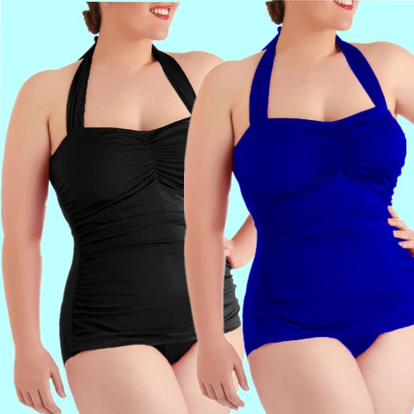 Одна деталь Купальник Большие Размеры Купальники для малышек Для женщин Лето 2017