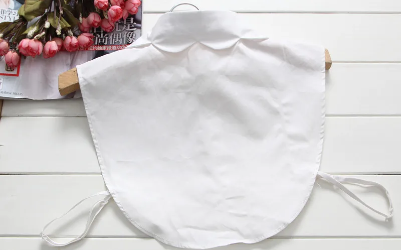 Оптовая продажа модная рубашка белого цвета Поддельный Воротник для студенток