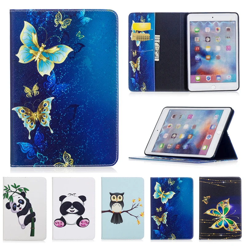 Модный чехол с рисунком для Apple iPad Mini 4 планшета Mini4 подставка бумажник оболочка