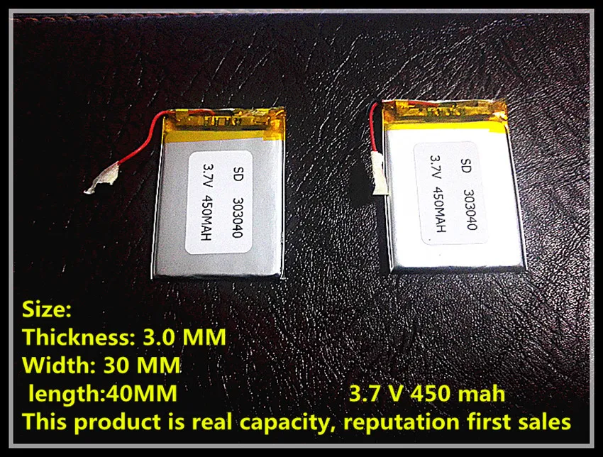 3.7 В литий полимерные батареи 033040 303040 450 мАч продукт MP3 Mp4'ta MP5 bluetooth оптовая