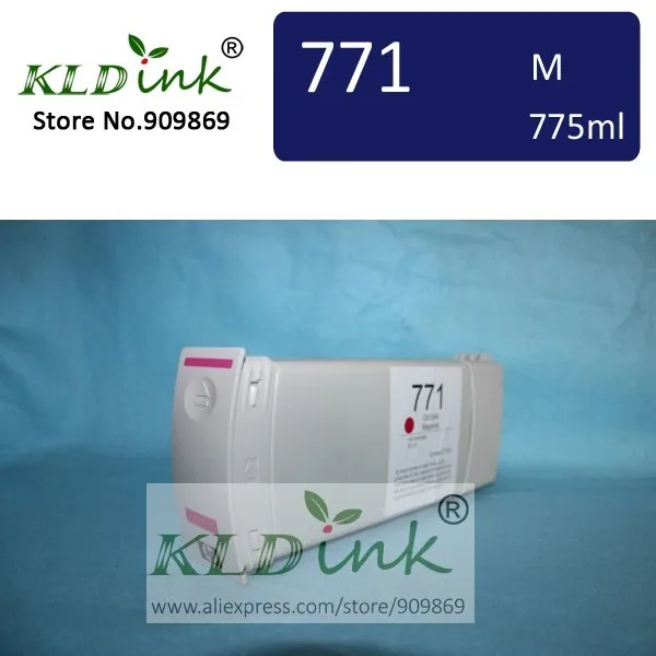 

Compatible HP771 CE039A MAGENTA Pigment ink cartridge for Designjet Z6200